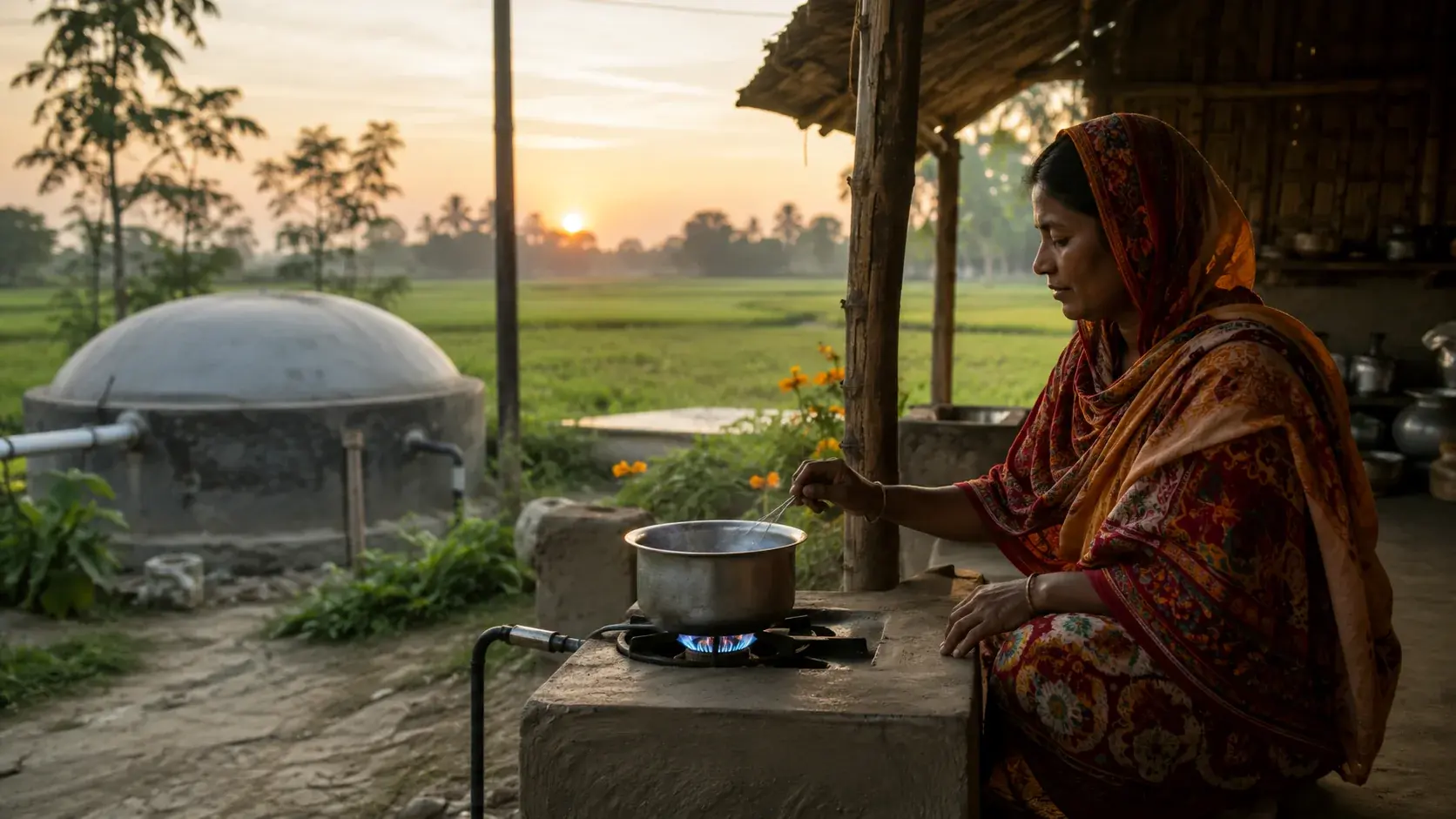 Rural household context for a biodigester project